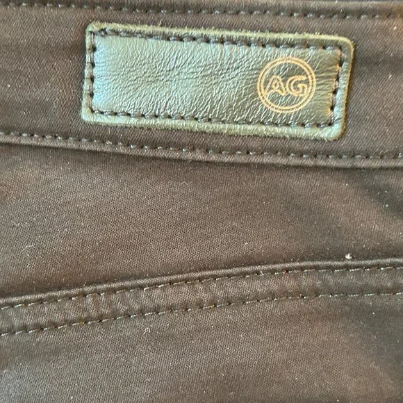 AG Adriano Goldschmied Black Prima Crop Cigarette Crop Jeans - Size 25R - Picture 8 of 10